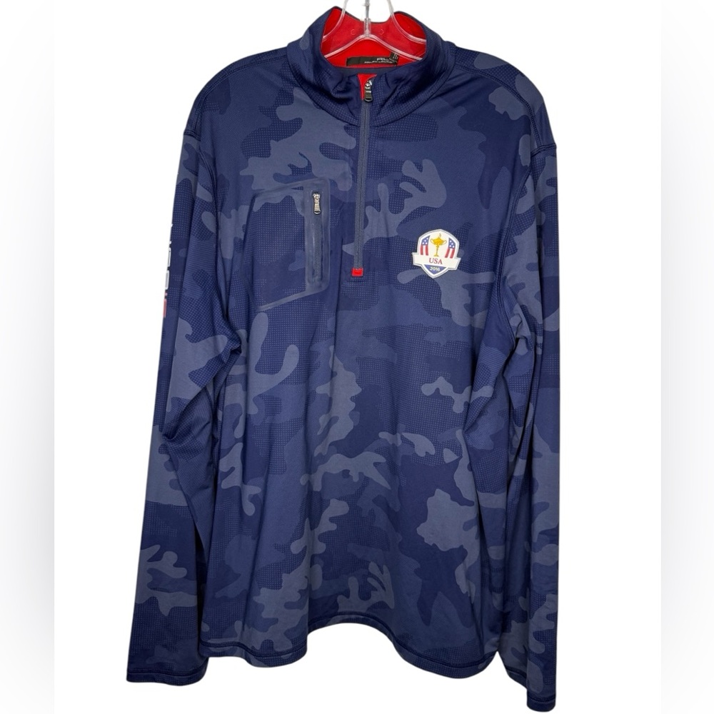 RLX Ralph Lauren 2016 US Ryder Cup Team Stars and Stripes Tonal Camo Pullover XL